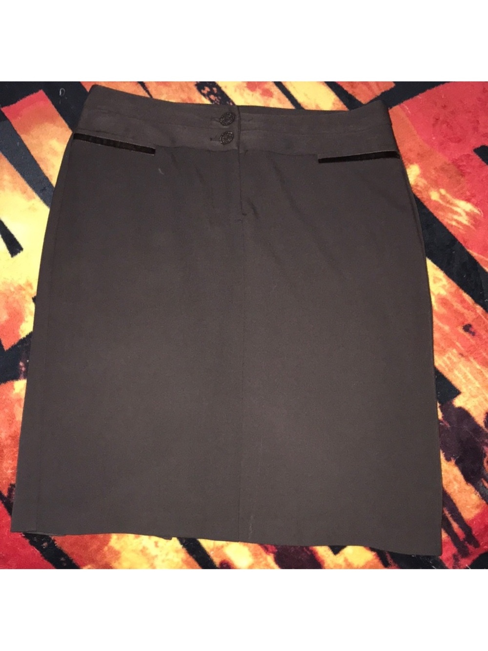 Studio Y Brown Women's Pencil Skirt size 5/6 stretchy